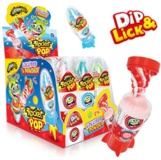 JB Rocket Pop Display máčacie lízatko 1ks/50g